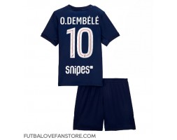 Paris Saint-Germain Ousmane Dembele #10 Domáci Detský futbalový dres 2025-26 Krátky Rukáv (+ trenírky)
